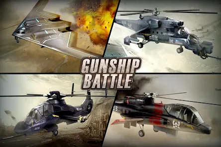 تحميل لعبة الطائرات للاندرويد Gunship battle 2023 اخر اصدار